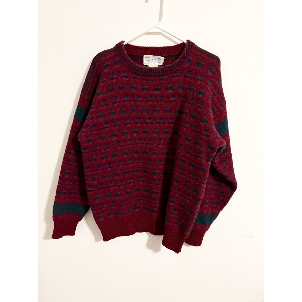 Deans‎ of Scotland Vintage 100% Shetland Wool Grandpa Knit Sweater